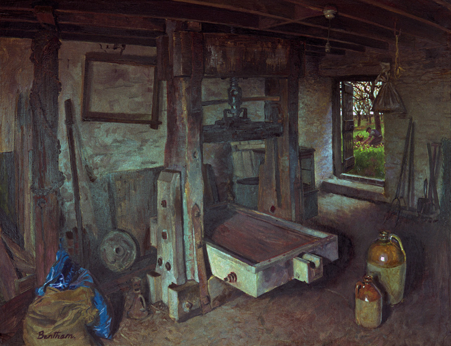 Image of a cider press